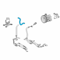 OEM Toyota Tundra Reservoir Hose Diagram - 44348-0C050