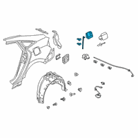 OEM Honda Adapter Assembly, Fuel Cap Diagram - 74480-TXM-A00