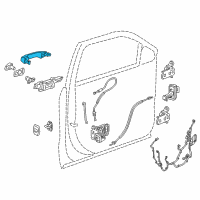 OEM 2020 Chevrolet Blazer Handle, Outside Diagram - 13521819