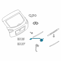 OEM 2015 Infiniti QX50 Switch Assy-Trunk Opener Diagram - 25210-1BA0A