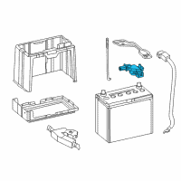 OEM Acura RDX Sensor Assembly, Battery (L) Diagram - 38920-TR0-A02