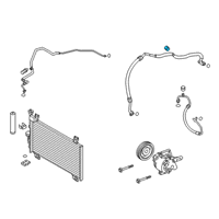 OEM 2019 Toyota Yaris Suction Hose Cap Diagram - 88375-WB001