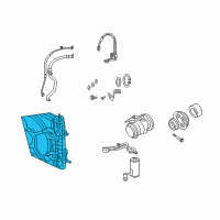 OEM 2007 Chrysler PT Cruiser CONDENSER-Air Conditioning Diagram - 5096191AC