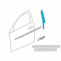 OEM 2016 Chevrolet Cruze Applique Diagram - 95090576