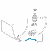 OEM 2000 BMW Z3 Return Pipe Diagram - 32-41-1-093-761