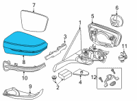 OEM 2022 BMW 840i Gran Coupe COVER CAP CARBON, LEFT Diagram - 51-16-7-497-061