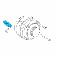 OEM 2019 Nissan Titan XD Bracket-Alternator Diagram - 11710-EZ40A