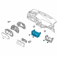 OEM 2018 Hyundai Elantra Heater Control Assembly Diagram - 97250-F2061-4X