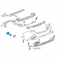 OEM 2017 Chevrolet Spark Reverse Sensor Diagram - 23370671