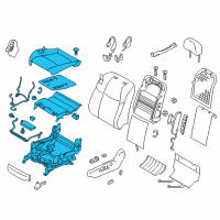 OEM 2013 Infiniti M35h Cushion Assembly - Front Seat Diagram - 87350-1MA0B