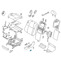 OEM 2012 Infiniti M35h Front Seat Slide Switch Knob, Left Diagram - 87062-1MA0B