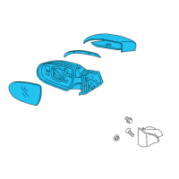 OEM 2019 Hyundai Elantra Mirror Assembly-Outside Rear View, LH Diagram - 87610-F2260