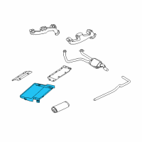 OEM 2000 Dodge Ram 1500 Van Shield-Heat Diagram - 55347450AD