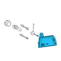 OEM 1993 Ford E-150 Econoline Club Wagon Composite Assembly Diagram - F6UZ-13008-AA