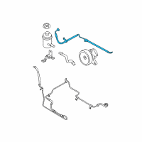 OEM 2007 Kia Sorento Hose Assembly-Power Steering Oil Pressure Diagram - 575103E200