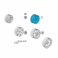 OEM 2012 Chevrolet Captiva Sport Wheel, Alloy Diagram - 22978079