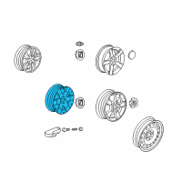 OEM 2012 Chevrolet Captiva Sport Wheel Rim-17X7 Diagram - 22978111