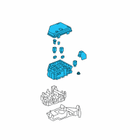 OEM GMC Acadia Fuse & Relay Box Diagram - 25856252