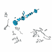 OEM Infiniti FX37 Power Steering Pump Assembly Diagram - 49110-1CB0B