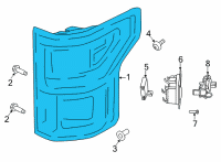 OEM 2021 Ford F-150 LAMP ASY - REAR, STOP AND FLAS Diagram - ML3Z-13404-D