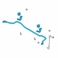 OEM 2019 Ford Ranger Stabilizer Bar Diagram - KB3Z-5482-A