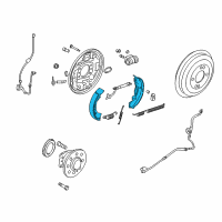 OEM 2017 Hyundai Accent Shoe & Lining Kit-Rear Parking Brake Diagram - 58305-3XA00