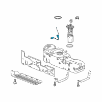 OEM 2016 GMC Sierra 1500 Fuel Gauge Sending Unit Diagram - 13599375