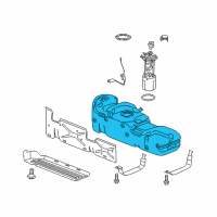 OEM Chevrolet Silverado Fuel Tank Diagram - 23138361