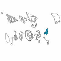 OEM 2018 Honda Fit Light Assembly, Driver Side Turn Diagram - 34350-T2A-A02