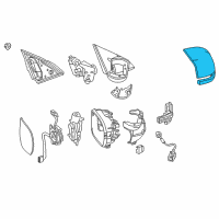 OEM 2022 Honda HR-V Cap, Driver Side Skull (Platinum White Pearl) Diagram - 76251-T1W-A01YB