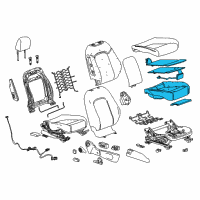 OEM Buick Encore Seat Cushion Pad Diagram - 94550598