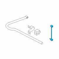 OEM Nissan Xterra Rod-Connecting, Rear Stabilizer Diagram - 56261-7Z000