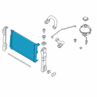 OEM 2016 BMW X3 Radiator Diagram - 17-11-8-623-350