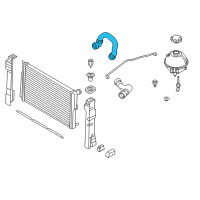 OEM 2013 BMW X3 Coolant Hose Diagram - 17-12-7-646-151