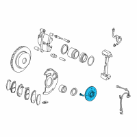 OEM 2010 Honda Fit Hub Assembly, Front (14") Diagram - 44600-S5D-A00