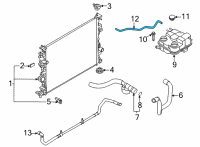 OEM 2022 Lincoln Nautilus HOSE - OVERFLOW Diagram - LX6Z-8075-A