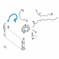 OEM Nissan Leaf Hose Flexible, High Diagram - 92490-3NK0A