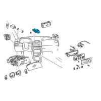 OEM 1998 Toyota Corolla Hazard Switch Diagram - 84332-02050-B0