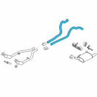 OEM 2011 Ford Mustang Exhaust Pipe Diagram - BR3Z-5A212-F
