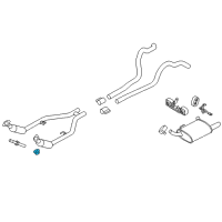 OEM 2013 Ford Edge Converter Nut Diagram - -W714265-S441