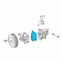 OEM Dodge Dart Gasket-Water Pump Diagram - 68046028AA