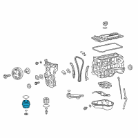 OEM 2018 Toyota RAV4 Cap Assembly Diagram - 15620-36020