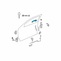 OEM 2009 Dodge Avenger Handle-Exterior Door Diagram - 1KR95ARHAD