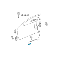 OEM 2008 Dodge Avenger Handle-Door Release Diagram - 68018985AA