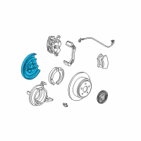 OEM 1998 Ford F-150 Support Plate Diagram - F75Z-2B636-AA