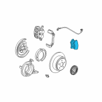 OEM 2002 Ford F-150 Rear Pads Diagram - XL3Z-2200-AA