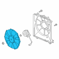 OEM Honda Insight Fan Complete, Cooling Diagram - 38611-6L2-A01