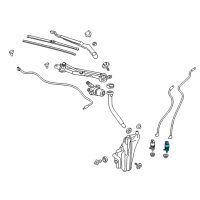 OEM 2019 Buick Envision Front Washer Pump Diagram - 84518403