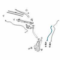 OEM 2019 Buick Envision Washer Hose Diagram - 23438212