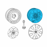 OEM 2017 Ram ProMaster City Aluminum Wheel Diagram - 68263169AA